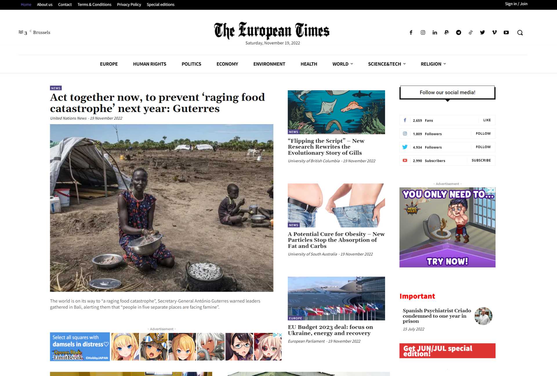 Europeantimesnews screenshot